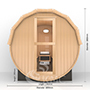 バレル型サウナM・電気ストーブ