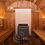 バレル型サウナM・電気ストーブ