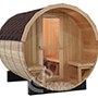 バレル型サウナM・薪ストーブ・ベンチ